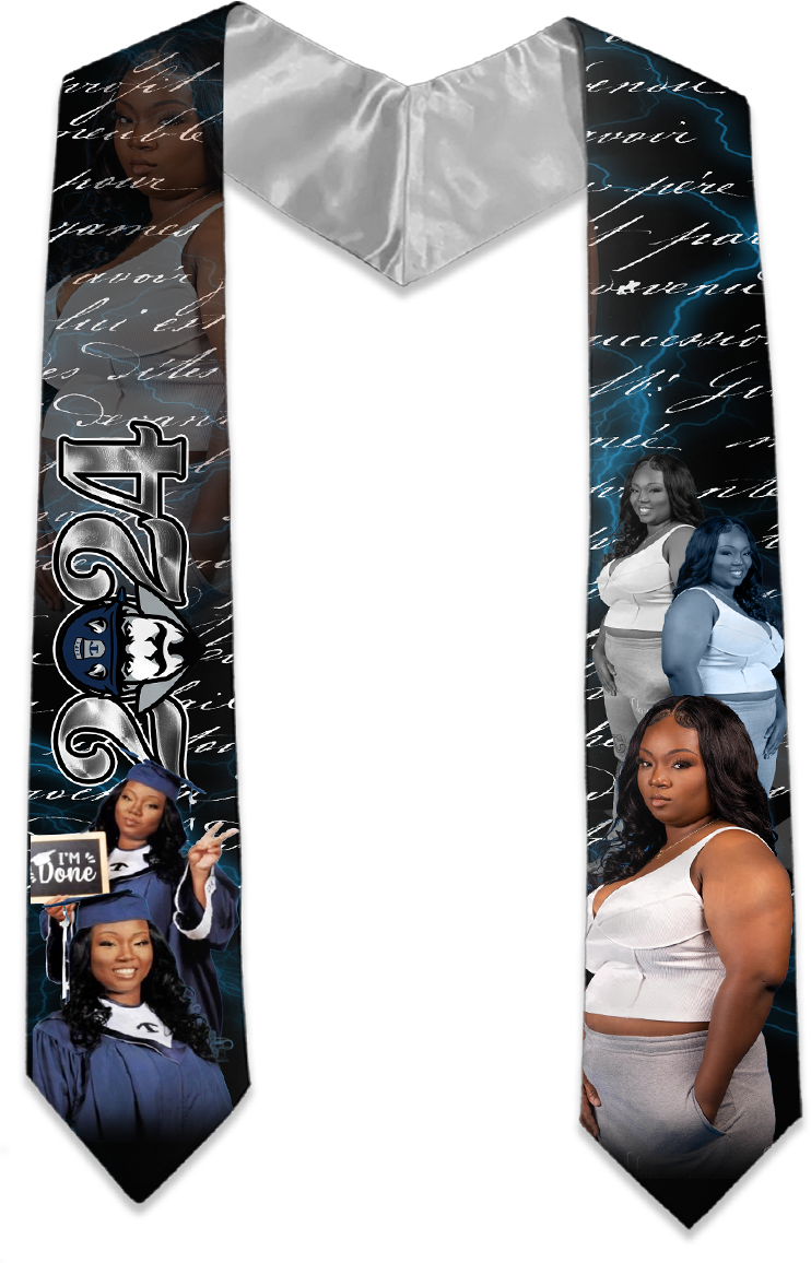 VW Senior 2024 Graduation Personalized Photo Stole