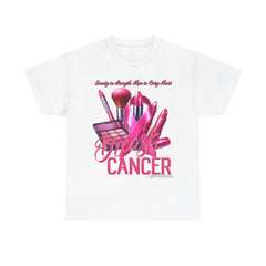 Breast Cancer Awareness T-Shirt | Beauty in Strength Slogan Tee | Pink Ribbon Support Shirt