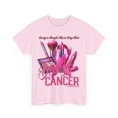 Breast Cancer Awareness T-Shirt | Beauty in Strength Slogan Tee | Pink Ribbon Support Shirt