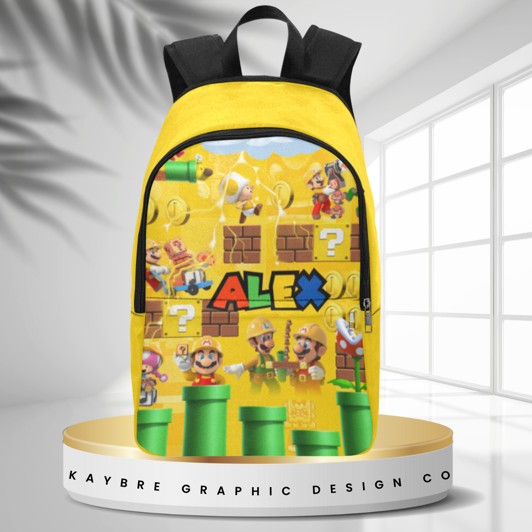 Mario Building Customize Bookbag