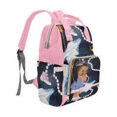 Blue Jeans and Pink Multi-Use DiaperBag