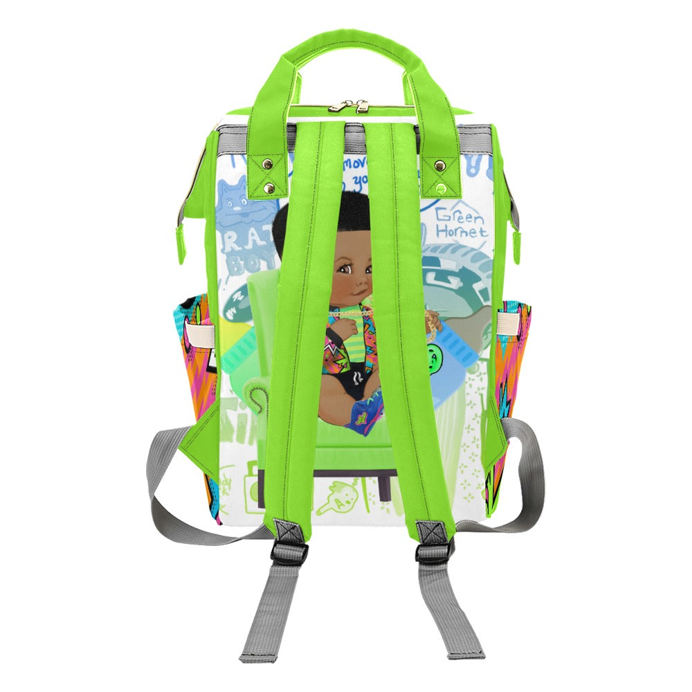 Green Fresh Prince Multi-Use Diaper Bag