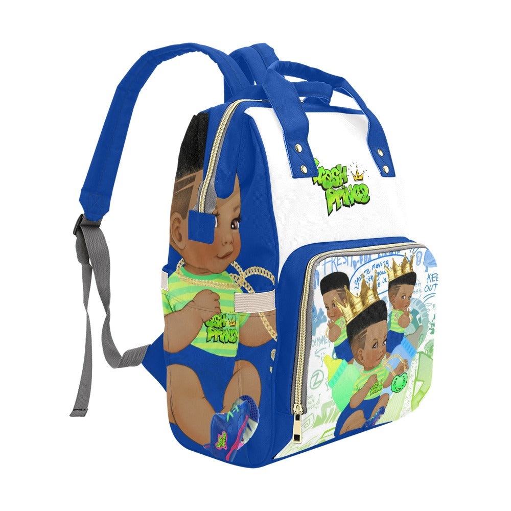 Blue Fresh Prince Multi-Use Diaper Bag