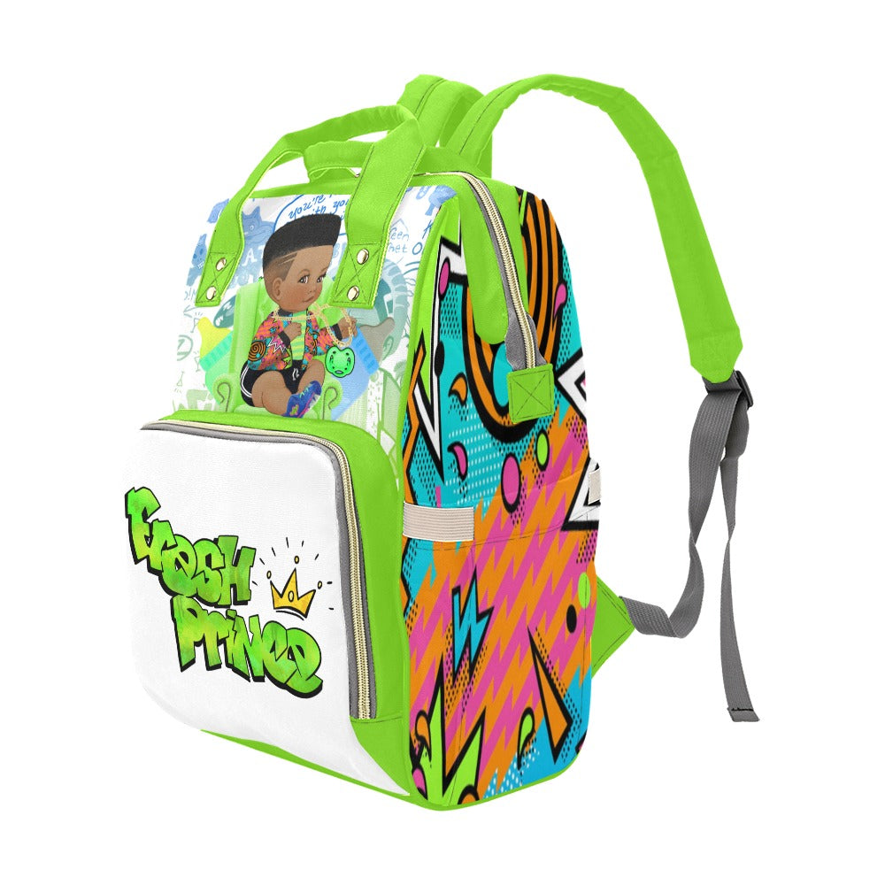 Green Fresh Prince Multi-Use Diaper Bag