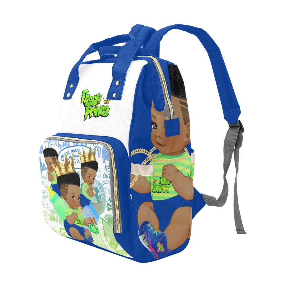 Blue Fresh Prince Multi-Use Diaper Bag