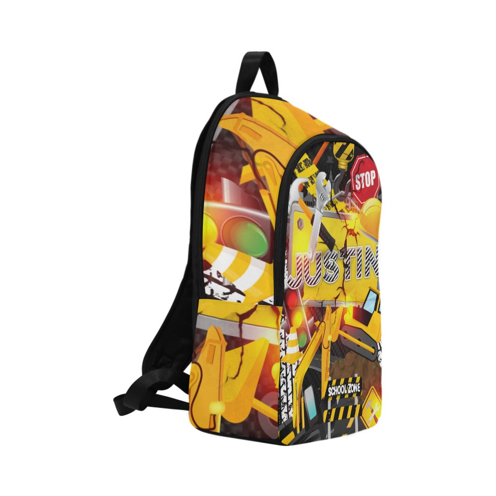 Construction Style Customize Bookbag