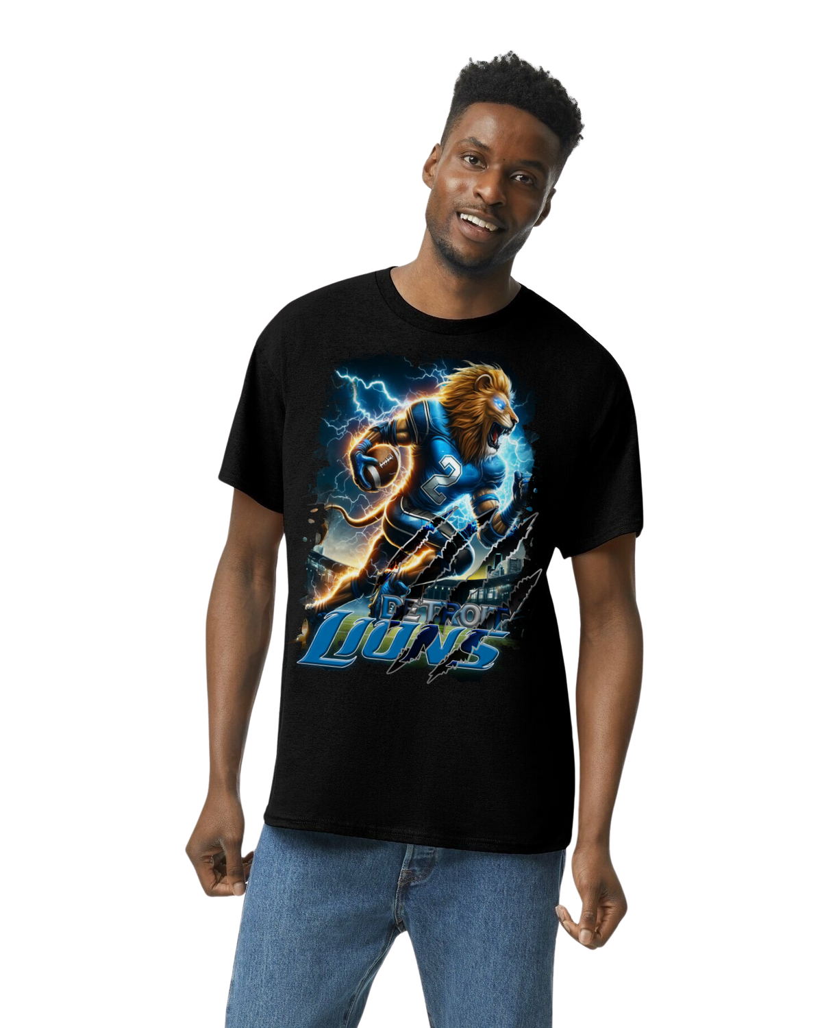 Detroit Lions Custom Print Tshirt